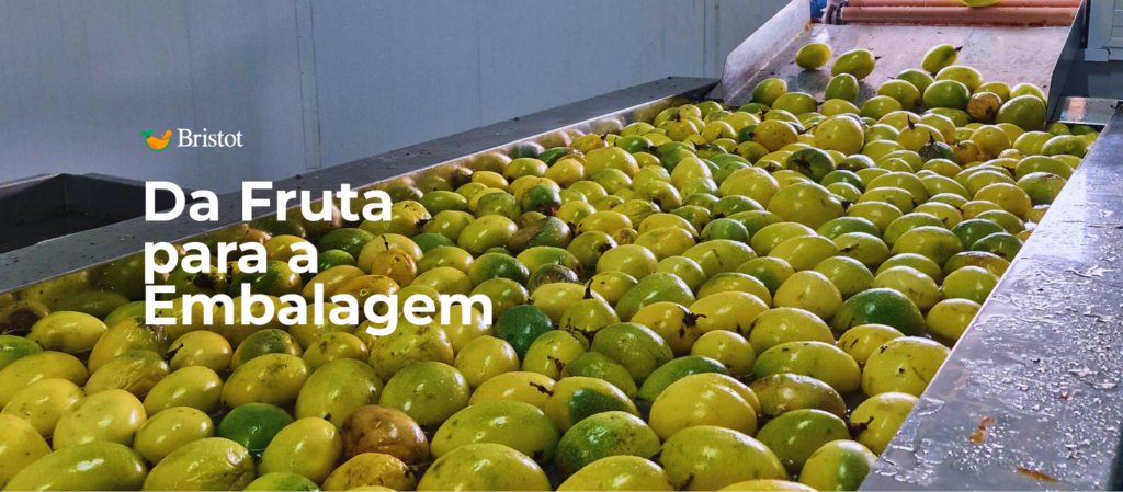 da fruta para a embalagem